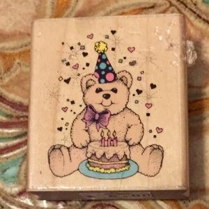💕Hero Arts  Stamp E 471 Birthday Bear
